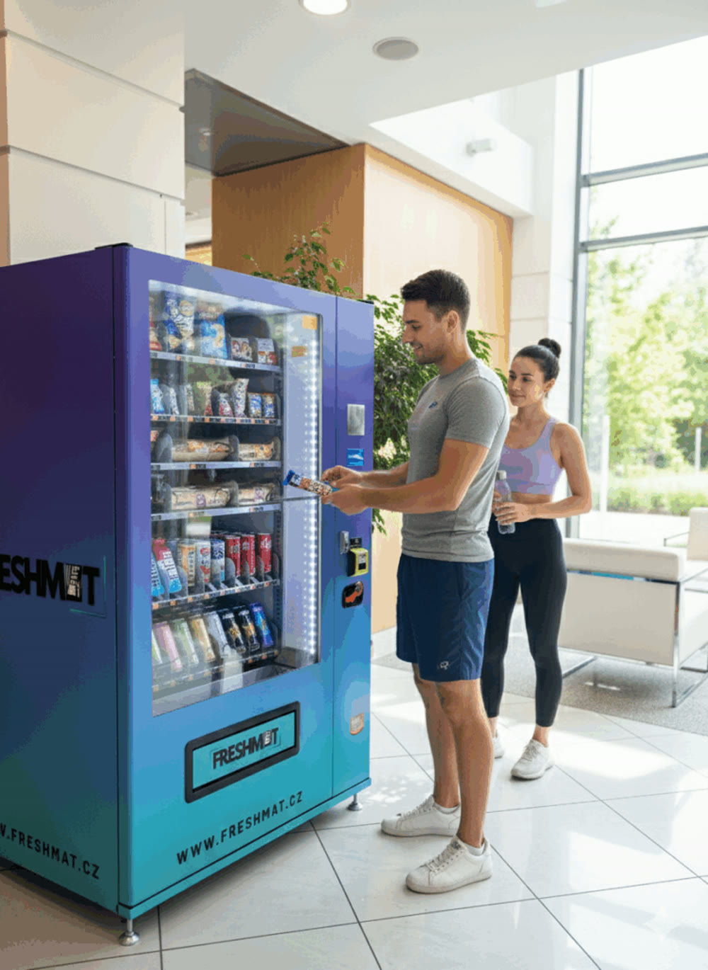 Automat FRESHMAT ve fitness centru